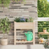 Jardinieră de grădină cu grilaje, 71x37x76 cm, lemn masiv brad