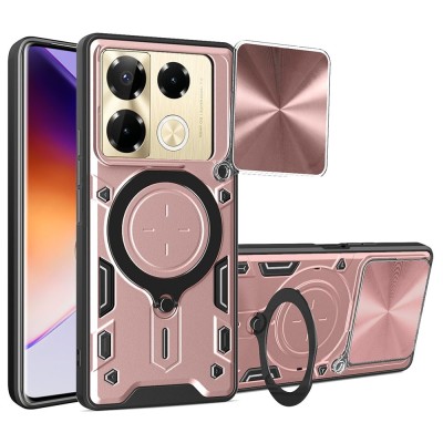 Husa Infinix Note 40 Pro+ Techsuit CamGuard Pro, roz auriu foto