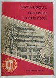 CATALOGUL OFERTEI TURISTICE IANUARIE - MAI , 1985 * COPERTA SPATE PREZINTA INSEMNARI CU PIXUL