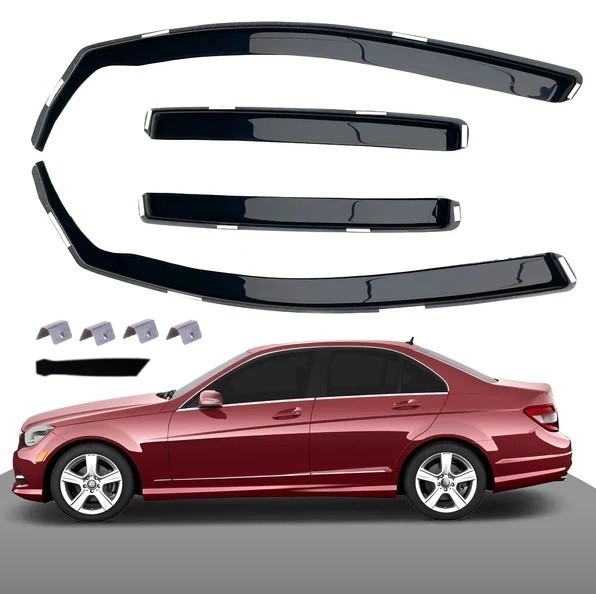Set Paravanturi auto de vant pentru geamuri fata si spate MERCEDES C CLASS W204 2008-2014