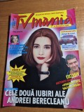 revista tv mania din 30 noiembrie 1998,contine programul tv din 4 -10 decembrie 1998 - andreea berecleanu,andrei zaharescu,horatiu malaele