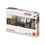 Cumpara ieftin Puzzle panoramic, Paris, 2000 piese &ndash; DINO TOYS