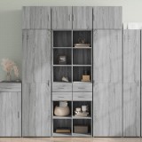 VidaXL Dulap &icirc;nalt, gri sonoma, 70x42,5x185 cm, lemn prelucrat