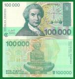 !!! CROATIA - 100.000 DINARI 1993 - P 27 - UNC