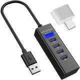 Cumpara ieftin Hub 4x port USB, transmisie rapida 3.0 - Izoxis