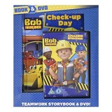 Bob the Builder - Set Carte si DVD "Check Up Day" (3 episoade DVD incluse) pentru Copii - Carti pentru copii Picture Books