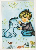 Bnk cp Ilustratie de Clelia Ottone la vol Ciopartila de Tiberiu Utan - carte postala uzata