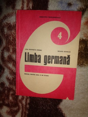 Limba germana manual pentru anul IV de studiu an 1993,169pagini foto