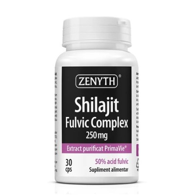 Complex fulvic Shilajit, 250 mg, 30 capsule, Zenyth foto