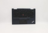 Carcasa superioara cu tastatura palmrest Laptop, Lenovo, ChromeBook C13 Yoga Gen 1 Type 20UX, 20UY, 5M10Z54496, KSHA38LF7TALV20, iluminata RGB, layout