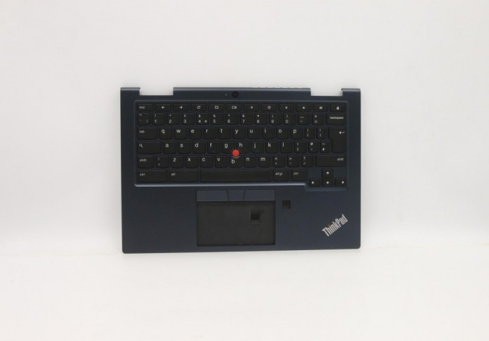 Carcasa superioara cu tastatura palmrest Laptop, Lenovo, ChromeBook C13 Yoga Gen 1 Type 20UX, 20UY, 5M10Z54496, KSHA38LF7TALV20, iluminata RGB, layout