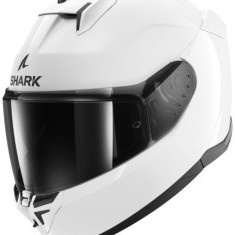 Casca Moto Shark D-Skwal 3 Blank Alb Lucios Marimea L HE0900E-WHU-L