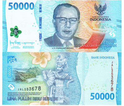 Indonezia 50 000 Rupii 2022 P-167 UNC foto