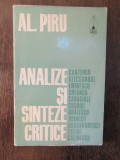 AL PIRU -ANALIZE SI SINTEZE CRITICE