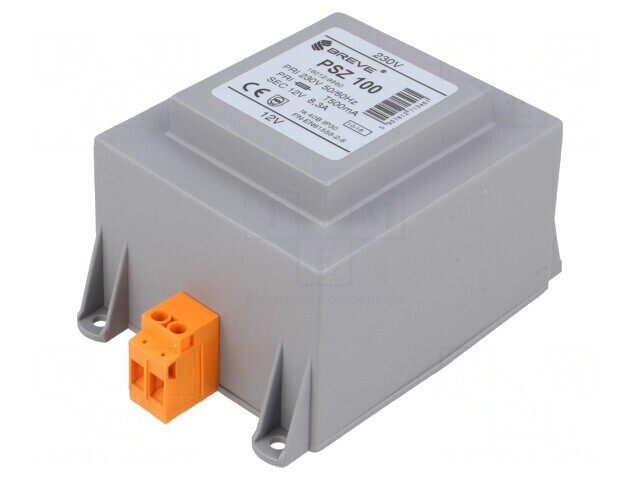 Transformator de Alimentare 100VA 230V AC la 12V pentru Şină DIN