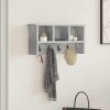 VidaXL Răcător de paltoane montat pe perete Gri beton 50 x 16 x 26 cm 874310