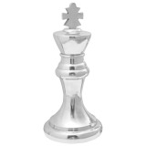 vidaXL Sculpturi şah, 2 buc., argintiu, aluminiu