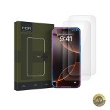 Folie de protectie Ecran HOFI Glass PRO+ pentru Apple iPhone 16 Pro Max Sticla Securizata Full Glue Set 2 bucati 2.5D
