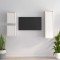 vidaXL Comode TV, 3 buc., alb, lemn masiv de pin 3100165