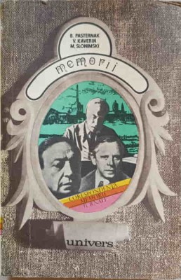 MEMORII-B. PASTERNAK, V. KAVERIN, M. SLONIMSKI-93111 foto