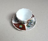 Ceasca de cafea si farfurioara sec 19
