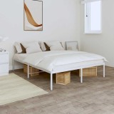 vidaXL Cadru pat metalic, alb, 160x200 cm 350916