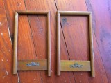 arta / design / vintage - Doua rame deosebite din lemn pentru fotografii sau diverse lucruri prima jumatate a secolului XX !