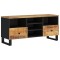 Comoda TV, 100x33x46 cm, lemn masiv de mango si lemn compozit