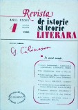Revista de istorie si teorie literara. Octombrie - Decembrie 1986