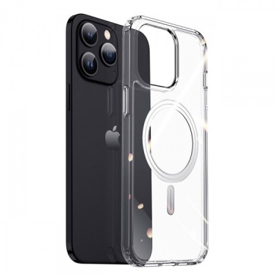 Husa MagSafe pentru Apple iPhone 15 Pro Max, DUX DUCIS, Clin, Transparenta foto