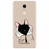 Husa silicon pentru Xiaomi Remdi Note 3, Th Black Cat In Hands