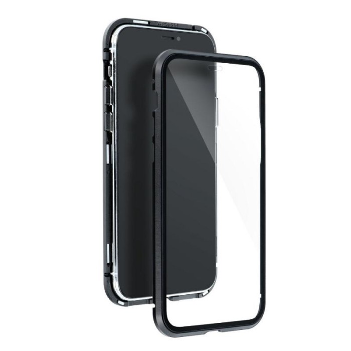 Husa Full Cover 360 Forcell Magneto pentru Iphone XS Max cu protectie display, Negru