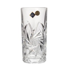 Set 6 Pahare Apa Cristal de Bohemia Model Pinwhell 370 ml COD: 3406 foto