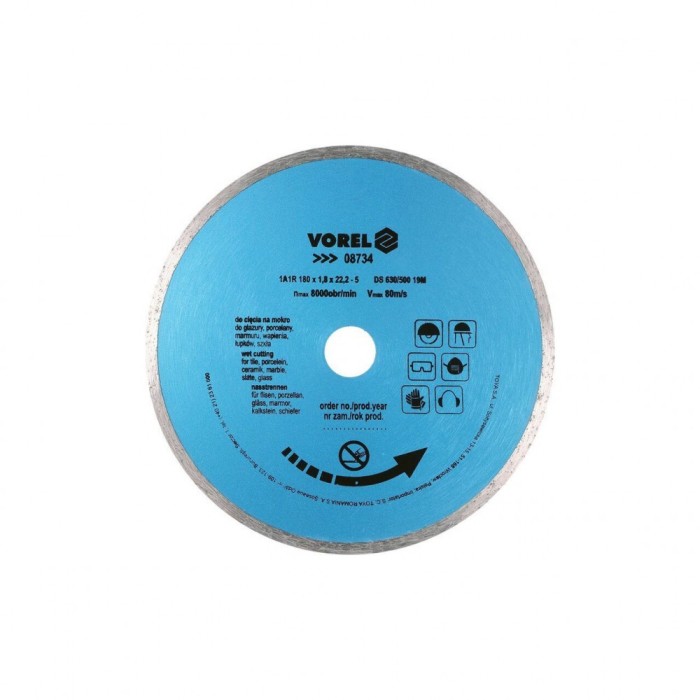 Disc diamantat 180 mm Vorel 08734