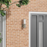 vidaXL Lumină de perete exterioară Argintie Oțel Inoxidabil IP44