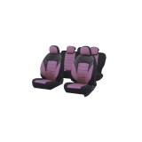 Set Huse Scaune Auto Universale Diamond Sangria Textil Piele Ecologica Airbag Compatible Autohelix MSA