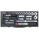 Trusa de chei tubulare de 1/4&quot; si 1/2&quot;, Proxxon 23040, 56 buc