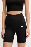 Adidas Performance pantaloni scurți de antrenament Optime culoarea negru, uni, medium waist, JP4766