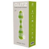 Dreamtoys Glitz Green Girl Wand Vibrator Compact Verde, IPX7, Silicon, 14.5cm, Calatorie