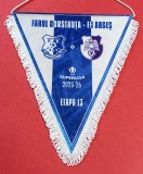 Fanion de protocol-oficial - meci fotbal FARUL CONSTANTA - FC ARGES PITESTI (sezonul 2025-2026 - etapa 13)