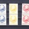 M1 TX5 5 - 1967 - Stema RSR - uzuale - perechi de cate doua timbre