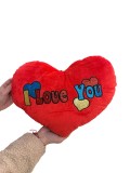 Perna Inima Te iubesc scris colorat 35cm