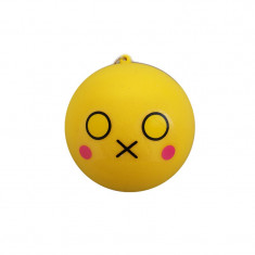 Breloc Squishy cu Fata de Emoji - Galben No4 foto