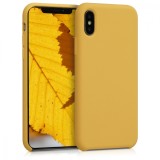 Husa pentru Apple iPhone X / iPhone XS, Silicon, Galben, 42495.143, Carcasa, Kwmobile