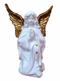 Cumpara ieftin Statueta decorativa, Inger, Alb, 34 cm, DVAN0702-3G