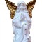 Statueta decorativa, Inger, Alb, 34 cm, DVAN0702-3G