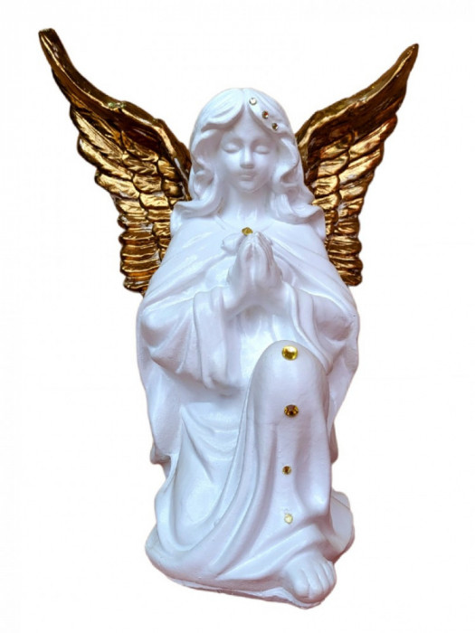 Statueta decorativa, Inger, Alb, 34 cm, DVAN0702-3G