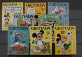 TS23/11 Timbre Serie Grenada - Disney animatie, Stampilat