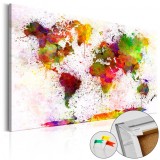 Cumpara ieftin Tablou din plută - Artistic World [Cork Map] 120x80 cm