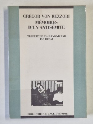 MEMOIRES D&amp;#039; UN ANTISEMITE par GREGOR VON REZZORI , 1990 foto